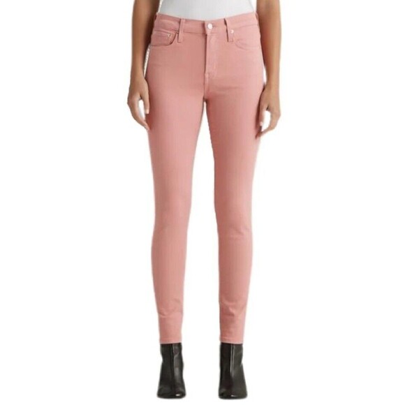 New EDWIN Women's (27) Petal Pink Pixie Mid Rise Skinny Jeans $148 - Picture 2 of 16